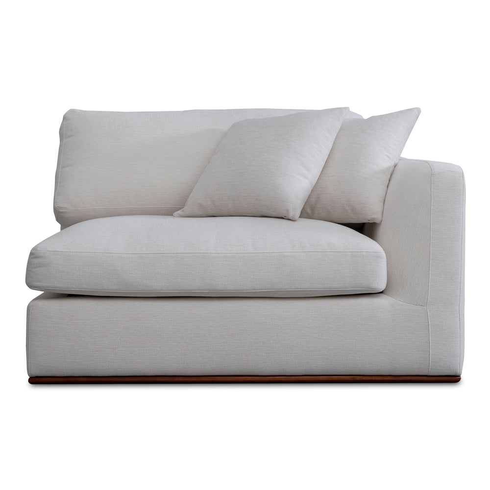 Moe's Rue Right Arm Facing Chair Off White