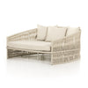 Porto Outdoor Day Bed In White Aluminum