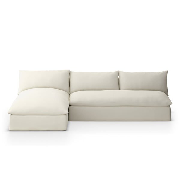 Grant Outdoor 2 Pc Sectional In Faye Cream