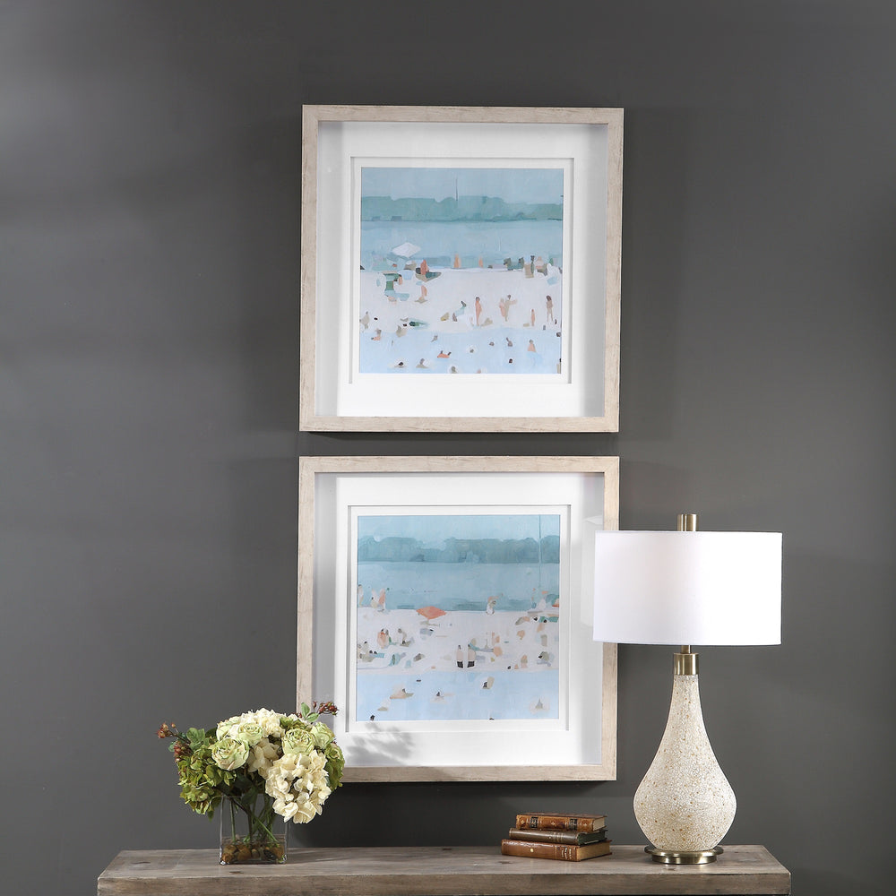 Sea Glass Sandbar Framed Prints