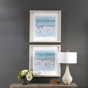 Sea Glass Sandbar Framed Prints