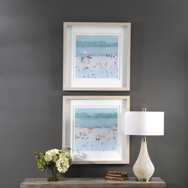 Sea Glass Sandbar Framed Prints