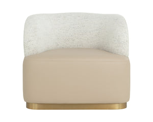 BRINDA SWIVEL LOUNGE CHAIR - NAPA BEIGE / HAILEY MOON