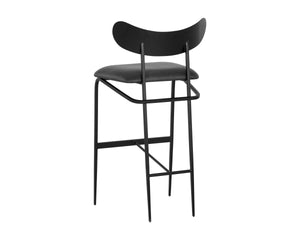 GIBBONS BARSTOOL - BLACK - BRAVO PORTABELLA