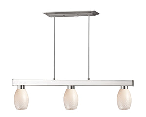 Cobalt 3 Light Billiard Light in Brushed Nickel  Finish