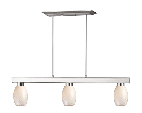Cobalt 3 Light Billiard Light in Brushed Nickel  Finish