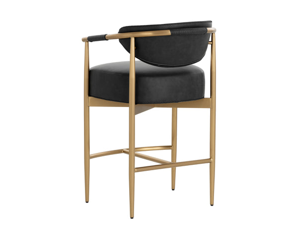 HELOISE COUNTER STOOL - BRAVO BLACK
