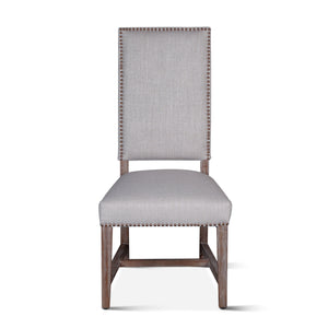 Darcy Dining Chair Greige Linen Driftwood Finish
