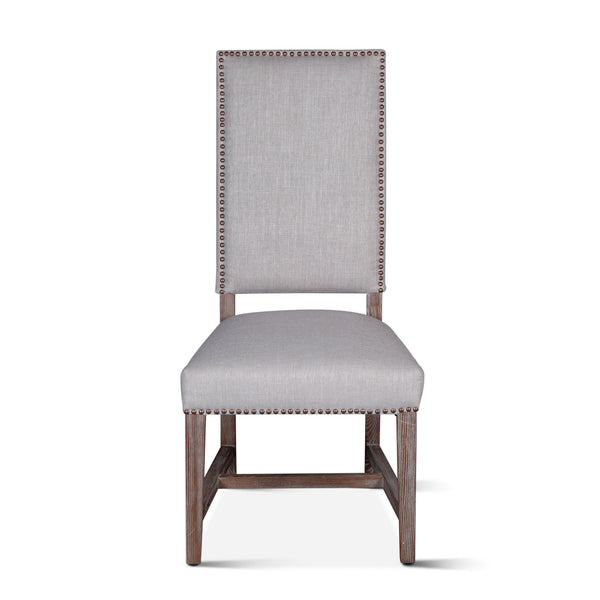 Darcy Dining Chair Greige Linen Driftwood Finish