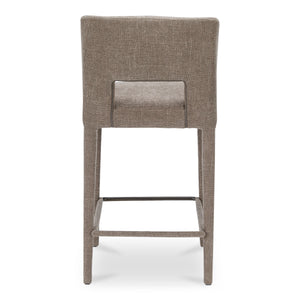 Moe's Joyce Counter Stool Light Brown Upholstered