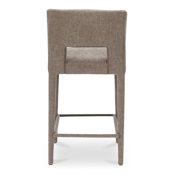 Moe's Joyce Counter Stool Light Brown Upholstered