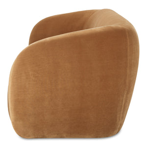 Moe's Faye Sofa in Tan Faux Mohair