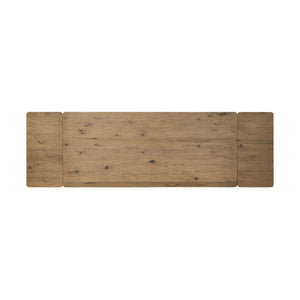 Noeline Double Extension Dining Table - Resawn Worn Oak