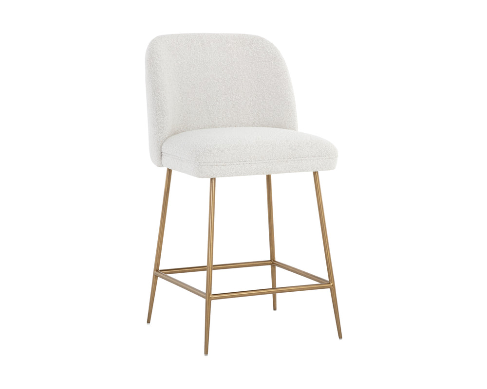 KELTY COUNTER STOOL - GOLD - COPENHAGEN WHITE