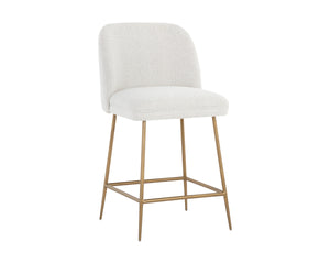 KELTY COUNTER STOOL - GOLD - COPENHAGEN WHITE