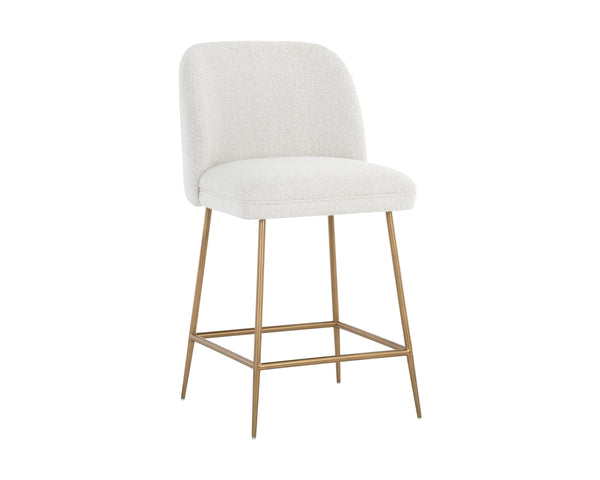 KELTY COUNTER STOOL - GOLD - COPENHAGEN WHITE