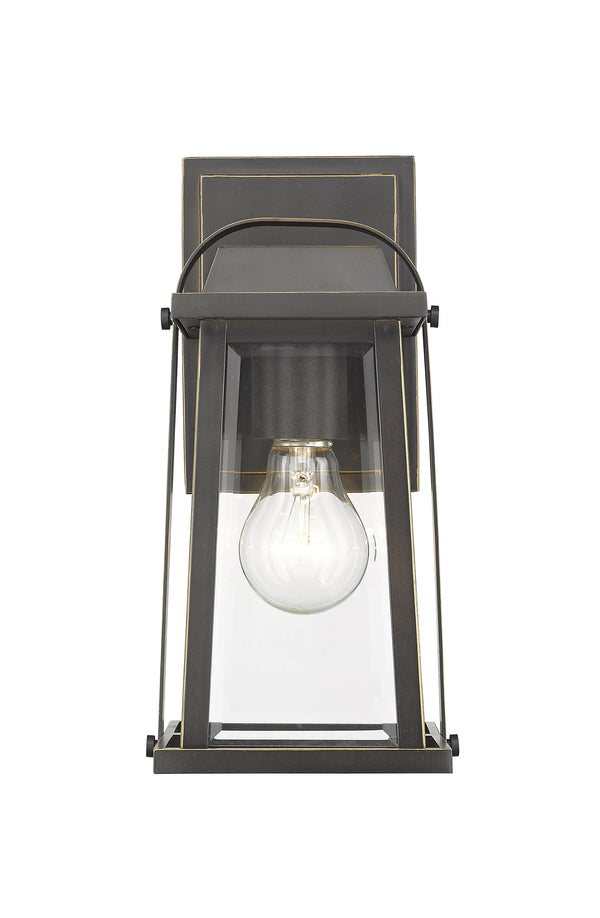 Millworks 1 Light Outdoor Wall Sconce in Oil Rubbed Bronze Finish
