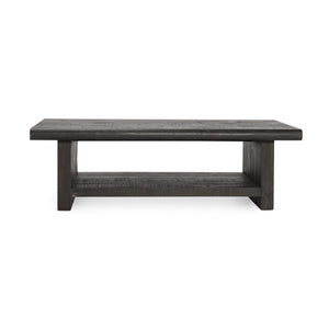 Larson Solid Wood Coffee Table in Carbon Black