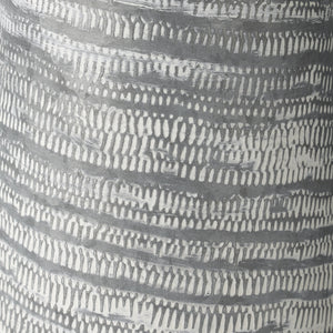 Serena II 11.2H Large Gray/White Textured Metal Jug