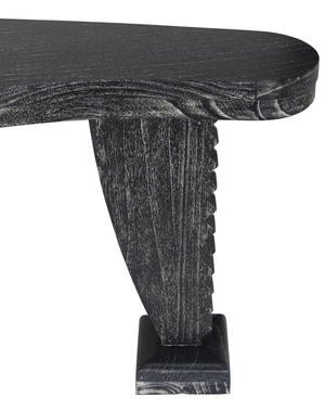 Zigmund Mahogany Desk in Cinder Black