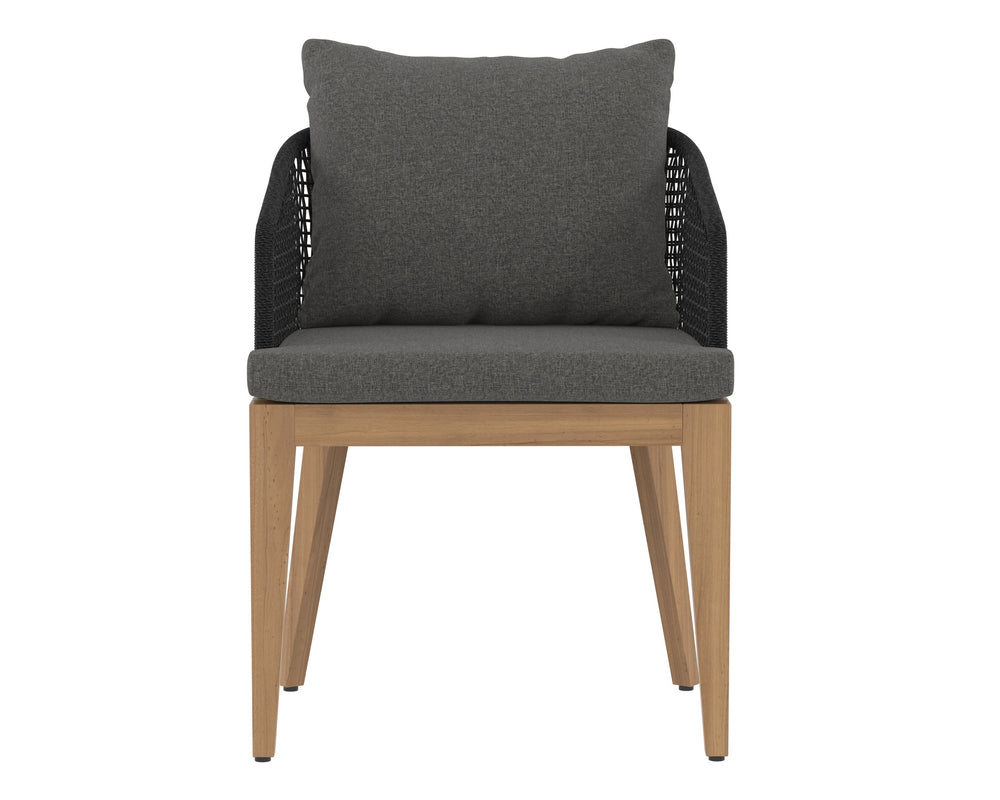 CAPRI DINING ARMCHAIR - NATURAL - GRACEBAY GREY