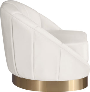 Jesse Chair In Cream Velvet