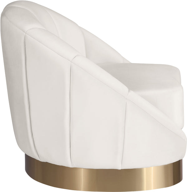 Jesse Chair In Cream Velvet