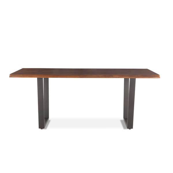 Loft 72-Inch Acacia Wood Dining Table in Dark Walnut Finish