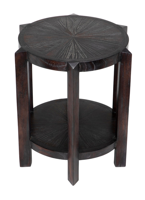 Yuhuda Small Side Table, Sombre Finish