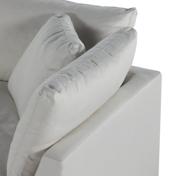 Stevie 3Pc Laf Sec Sofa W/Ottoman In Ivory