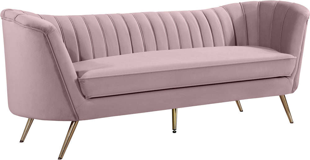 Josefina Sofa In Pink Velvet