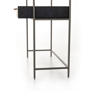 Trey Modular Wall Desk - Black Wash Poplar