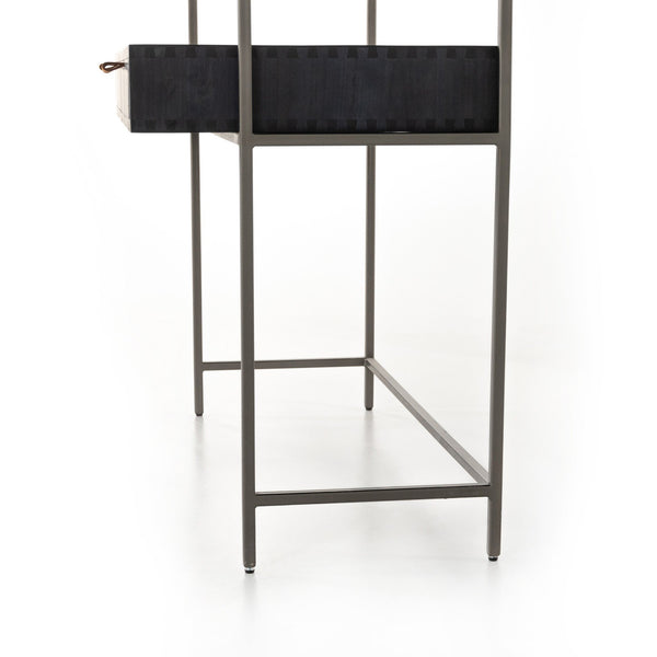 Trey Modular Wall Desk - Black Wash Poplar