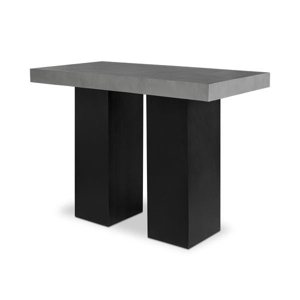 Lithic Outdoor Bar Table in Grey