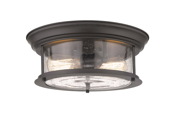 Sonna 2 Light Flush Mount in Bronze Finish