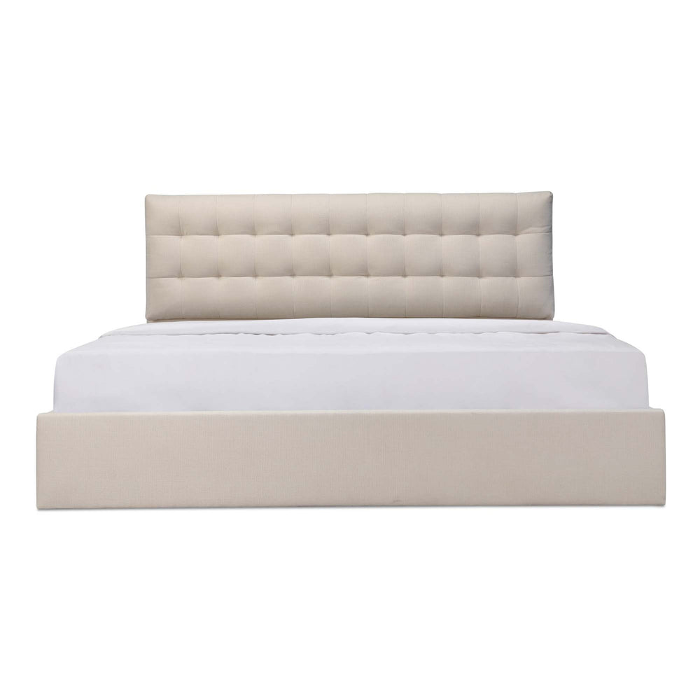 Moe's Sebastion King Storage Bed in Beige
