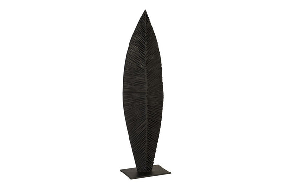  Carved Leaf on Stand, Burnt, MD
