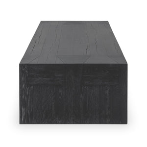 Bristol Solid Wood Coffee Table - Aged Black Finish