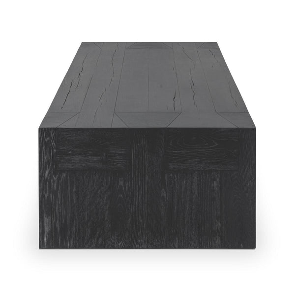 Bristol Solid Wood Coffee Table - Aged Black Finish