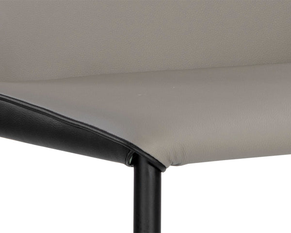 RENEE STACKABLE DINING CHAIR - DILLON STRATUS / DILLON BLACK