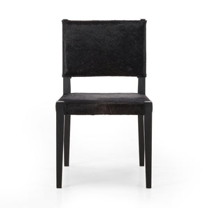 Villa Dining Chair In Dark Hair On Hide