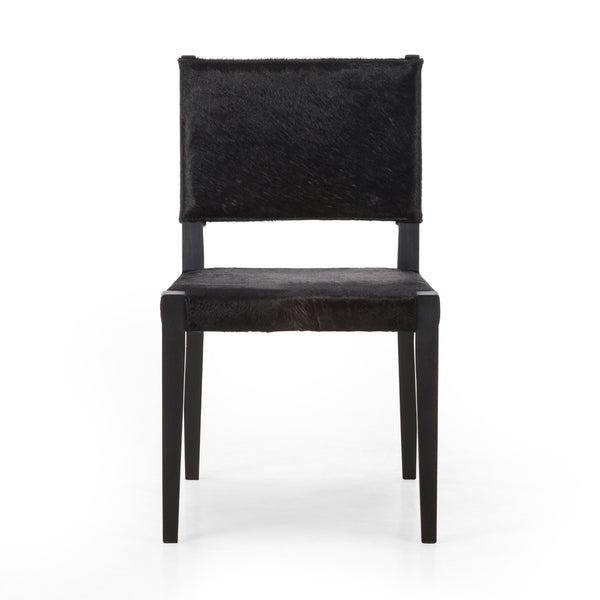 Villa Dining Chair In Dark Hair On Hide