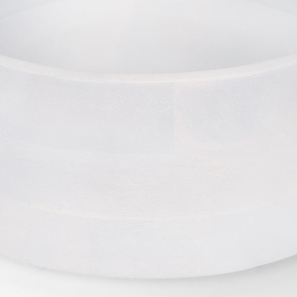 Kadara White Washed Solid Wood Decorative Bowl