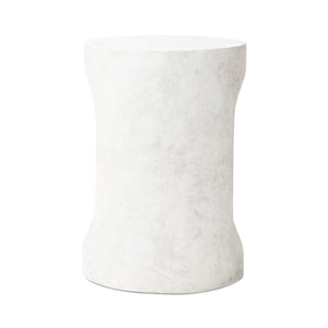 Samson End Table In Textured Lunar Concrete