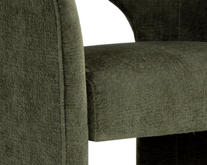 ANAYA DINING ARMCHAIR - BERGEN OLIVE