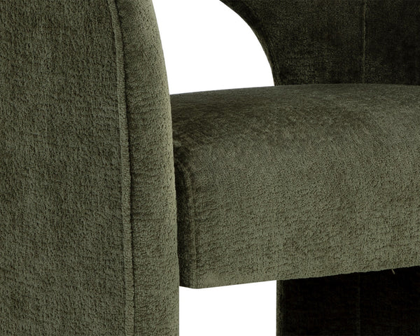 ANAYA DINING ARMCHAIR - BERGEN OLIVE