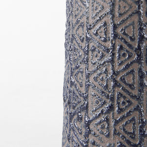 Sefina II Medium Brown/Black Patterned Ceramic Vase