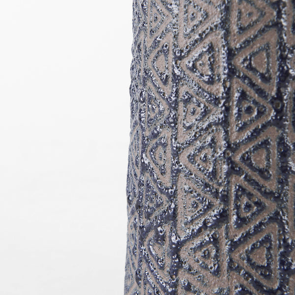 Sefina II Medium Brown/Black Patterned Ceramic Vase
