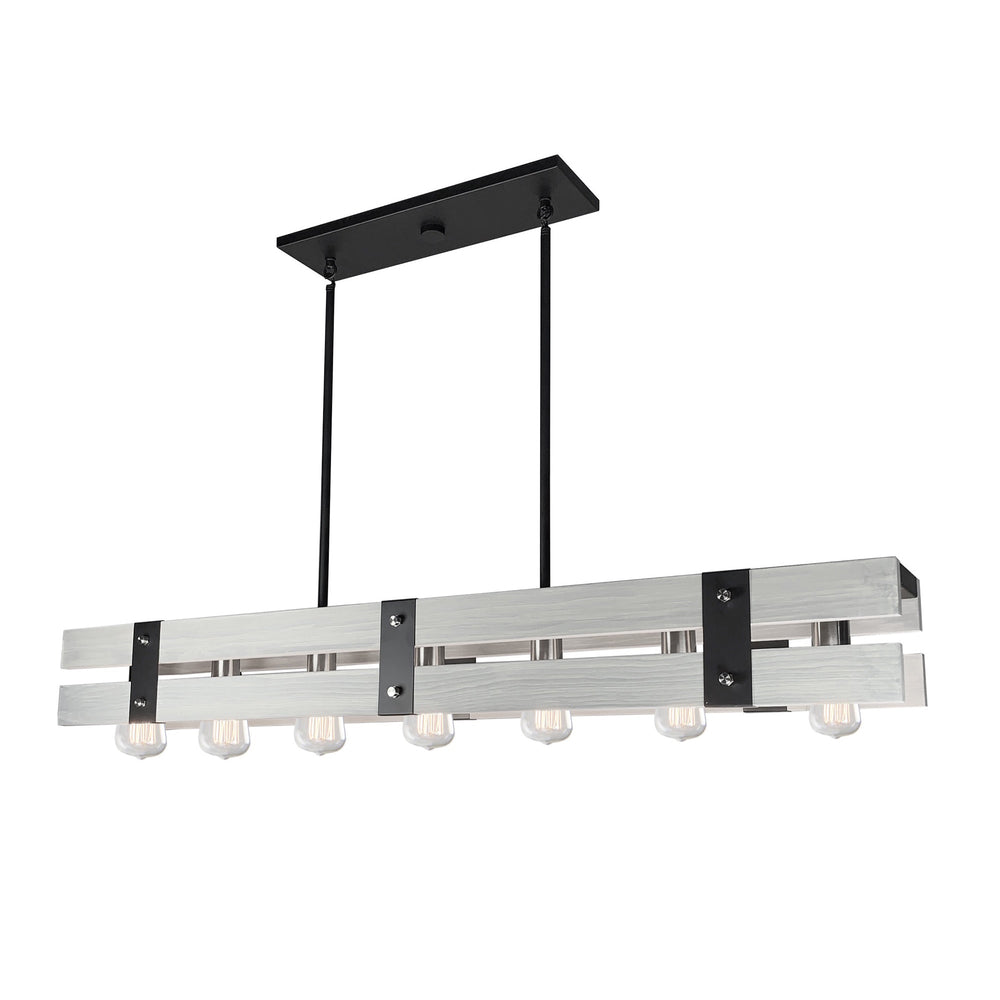Barnyard AC11277BW Island Light in Beach Wood