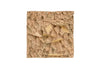 Rubble Wall Tile, Brass Accents
